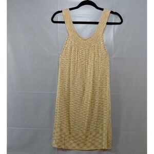 Rue21 Wide Strap Yoke Neck Mini Dress LG Heather‎ Yellow Sleeveless Pullover
